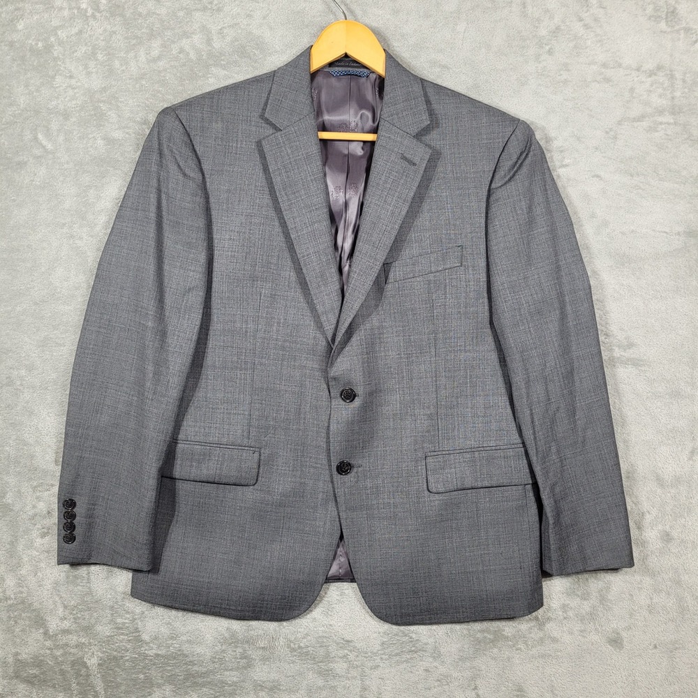 Lauren Ralph Lauren Blazer Men 42S Gray Wool Natural Stretch Sport Coat 2 Button